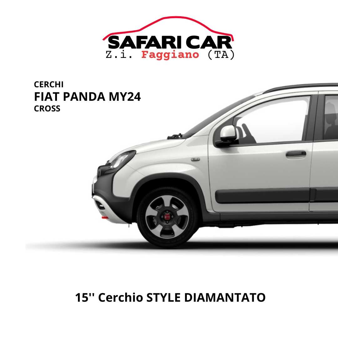 Cerchio 15 pollici Style Fiat Panda CROSS MY24 concessionario Taranto